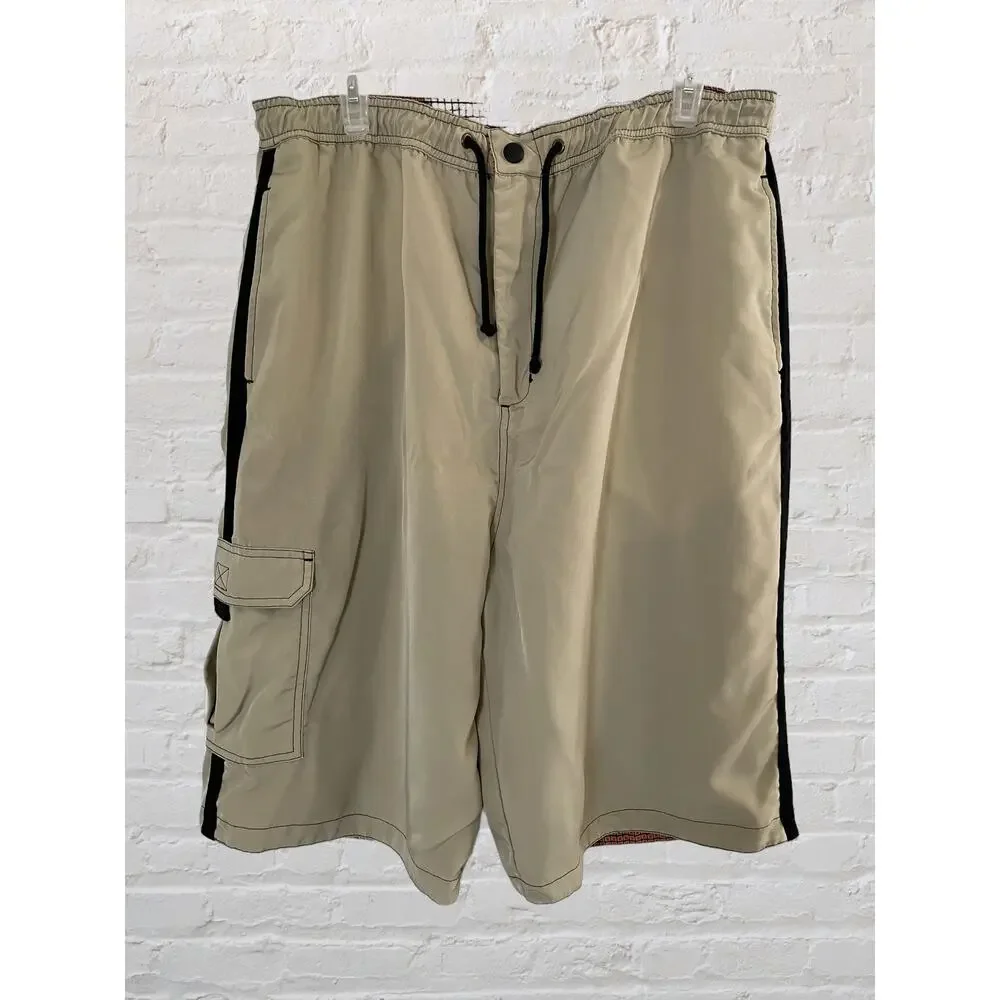 Men's 2 piece Resort/Swim Set. Big Tall XL, Button up &‎ reversible shorts, NWOT